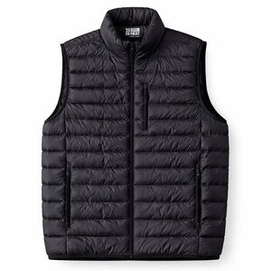32 HEAT Black Puffer Vest | Lightweight Insulated | Zip Pockets